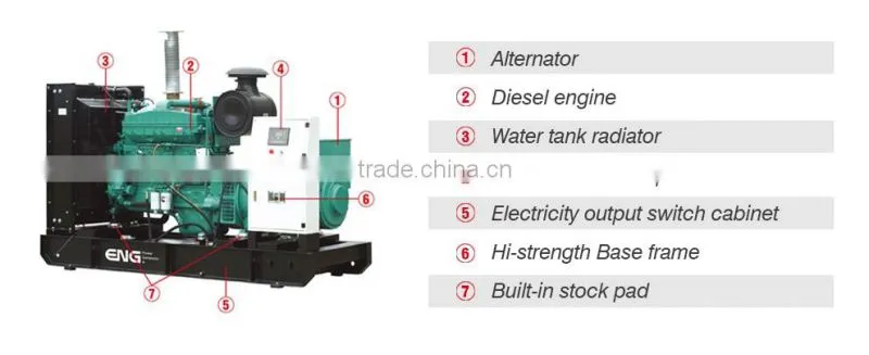 ENG 72kva mobile trailer generator, 58kw portable genset
