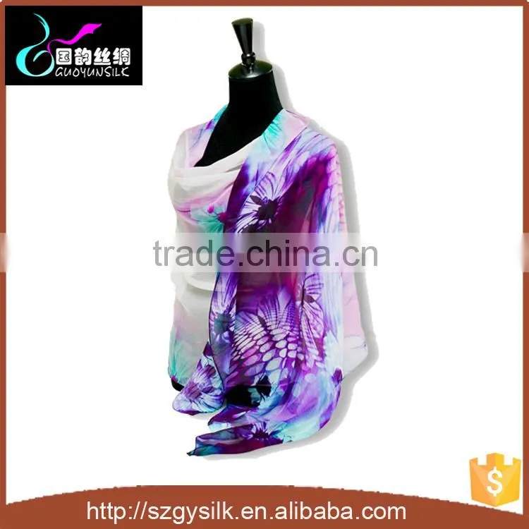 fashion chiffon silk shawl scarf