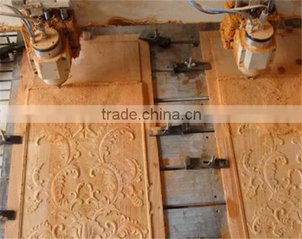 China supplier high precision wood working cnc router 1325 with multi heads