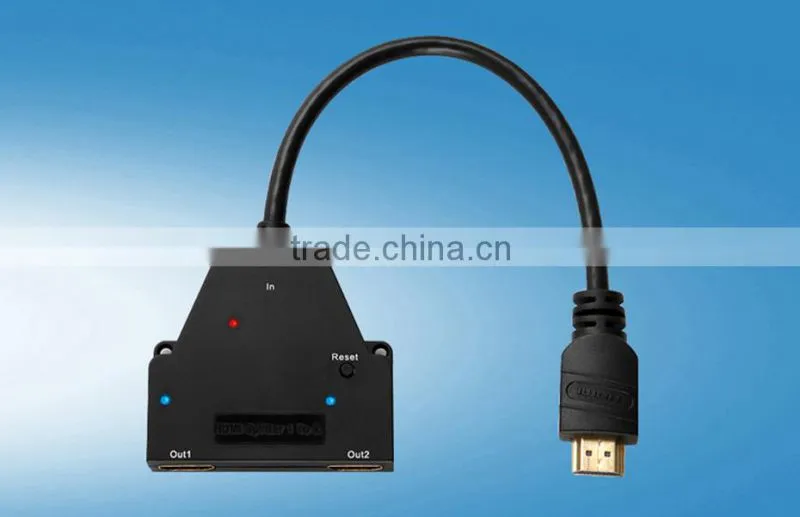 2 input 1 output hdmi switch splitter with cable