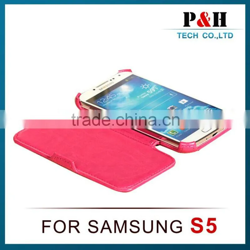 beautiful unique design leather phone case s6 leather flip case wallet stand case with pu leather and card slots