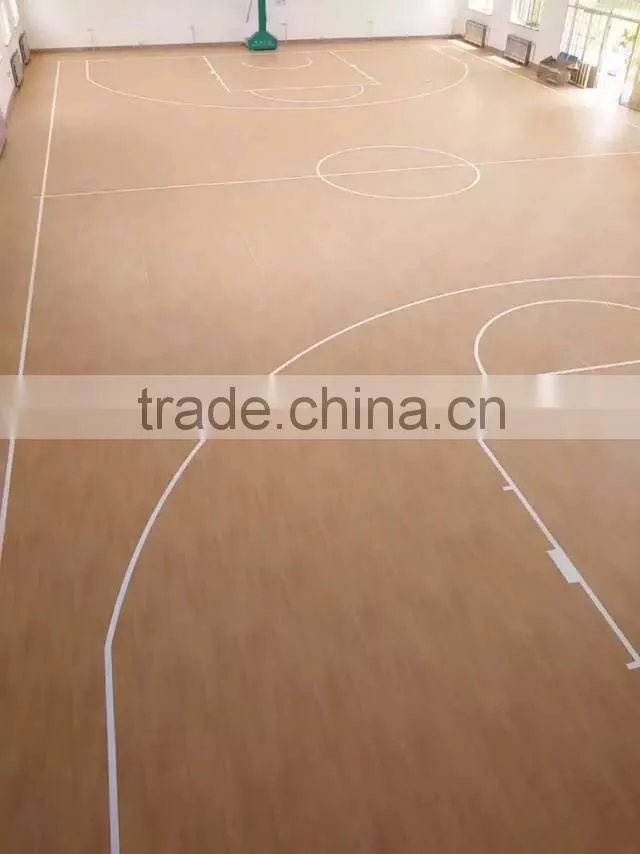 Product Description standard pvc plastic rolls basketball court flooring surface material