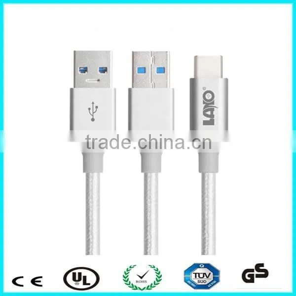 1M logo custom USB 3.0 Type C data charge cable