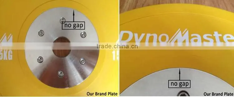 Dynomaster weightlifting change plate/ gym weight plate / crossfit bumper plate
