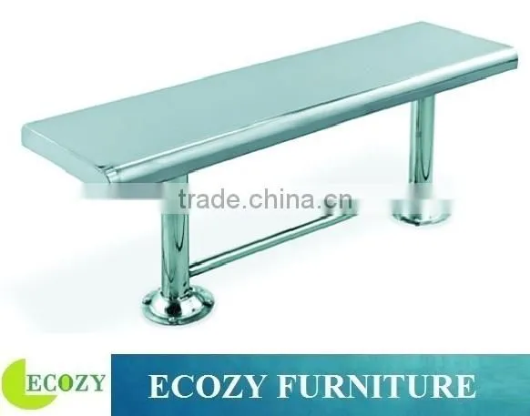 Outdoor stainless steel bench seat