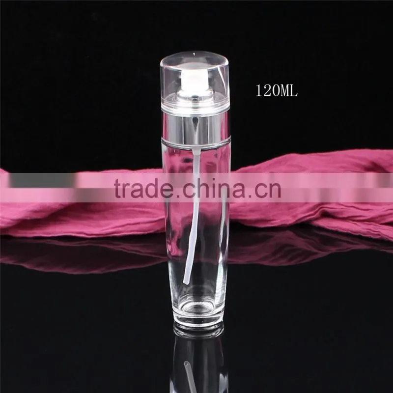 120ml v-shape glass bottle for cosmetic packaging glass cosmetic bottles