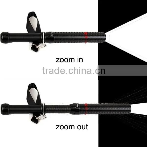 1180 multi-function self-defense rechargeable baseball shape 3w led torch