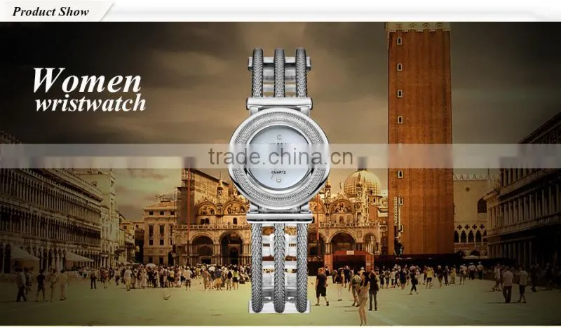 Fashion Brand Women Quartz Watches Silver Stainless Steel Unique Gift Design For Casual Ladies watches KY051