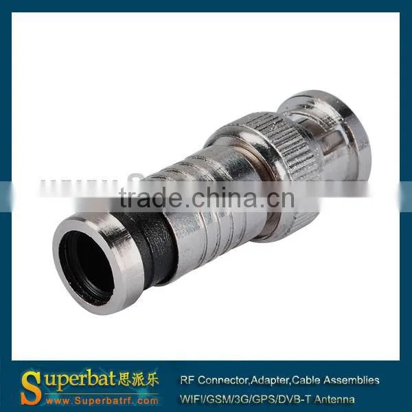 50 Ohm BNC Plug connector,Straight ,Crimp Attachment for RG59