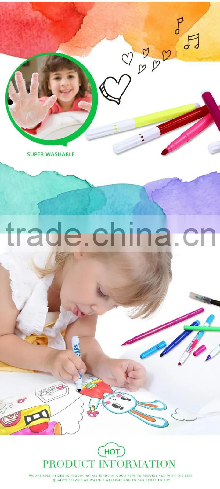 Supplier direct colourful fashionable magic quick dry water color pen
