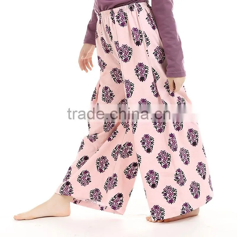 wholesale girls baby pink sunflower cheap colored cotton pants