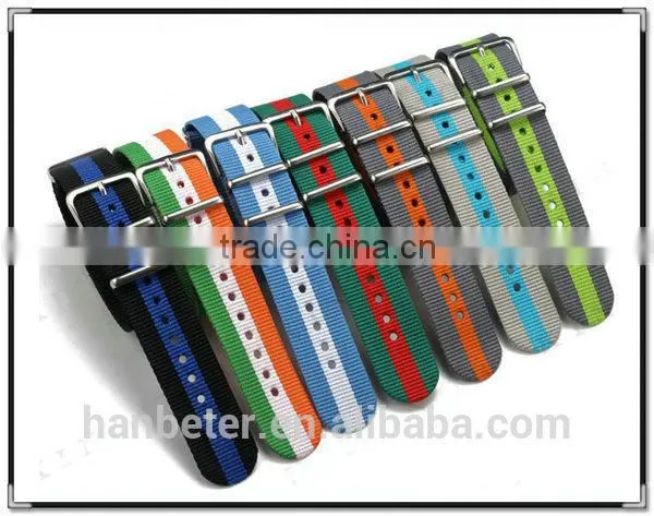 PVD buckle high quality fashion nato band adjustable custom watch band parts