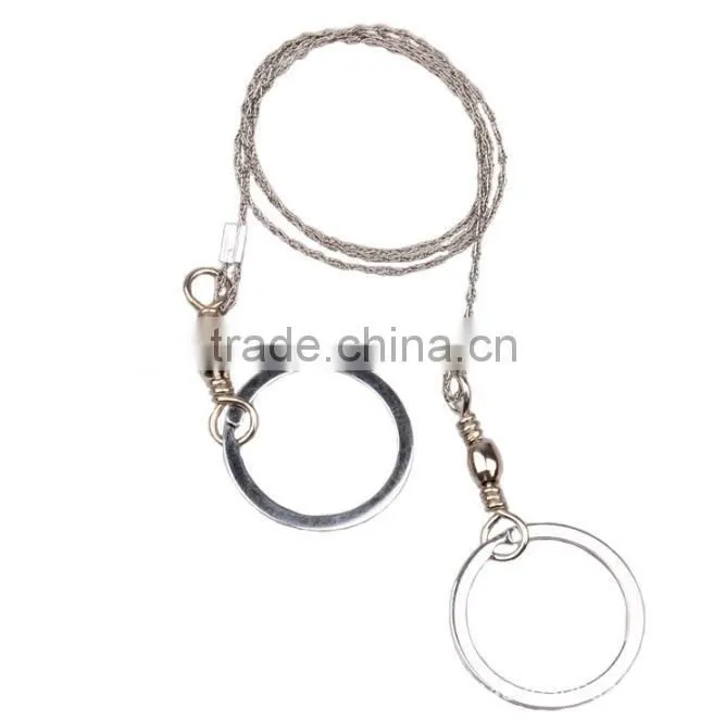 High quality Pocket Hand Survival Stainless Steel Wire Saw/ portable emergency camping survival tool handsaw