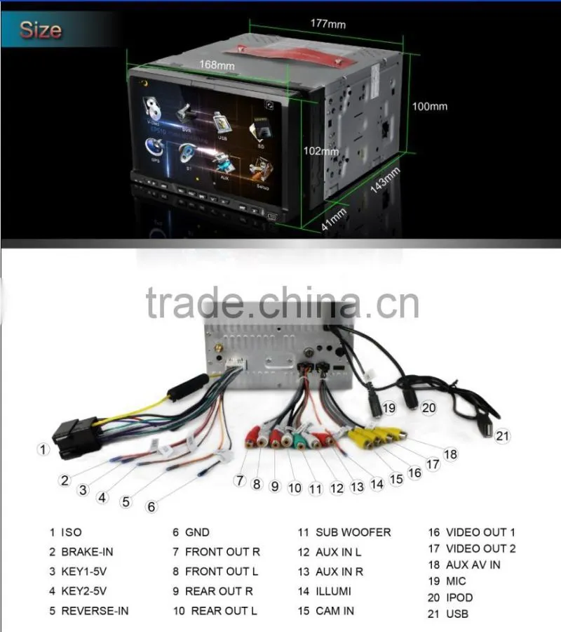 universal car DVD with GPS