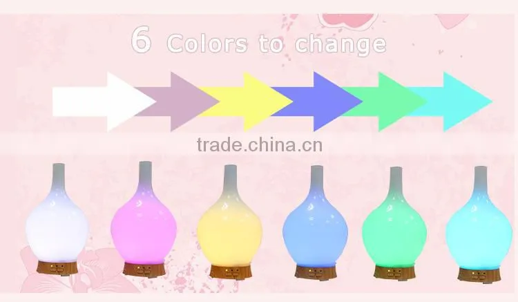 porcelain aroma diffuser/aromatic diffuser with 7color lamps