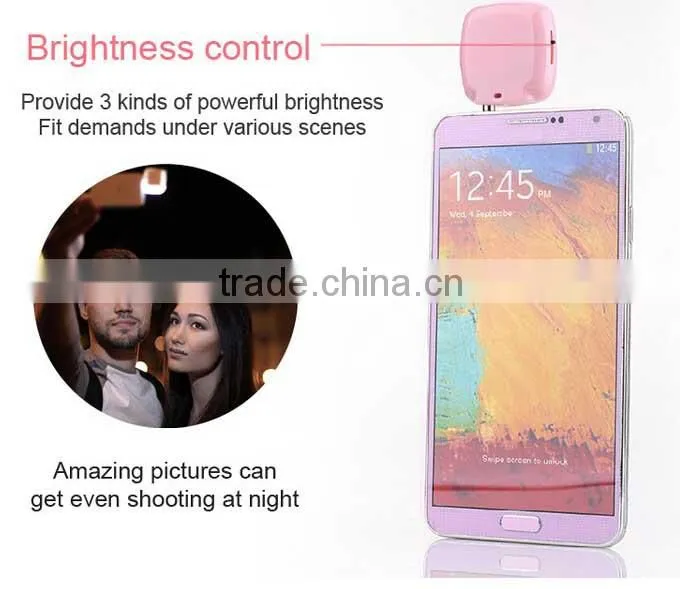 External 16 LED Fill In Light Portable Mobile Selfie Flashing Light For Smartphone Camera