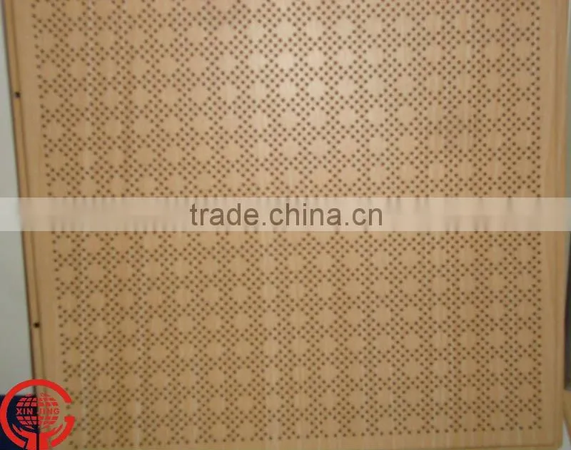 Perforated acoustic building decoration ceiling panel