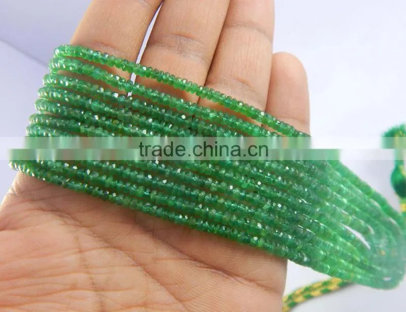 Emerald Gemstone Beads Necklace Precious gift necklace