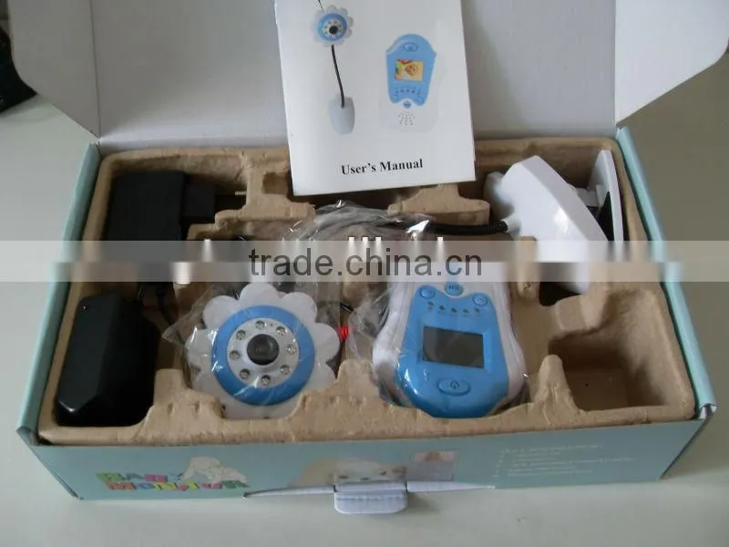 2.4G flower baby monitor 1.8"baby monitor home blue