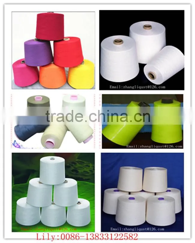 100% poly spun yarn 20/2 china supplier