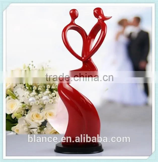abstract decor resin lover sculpture for home decoration