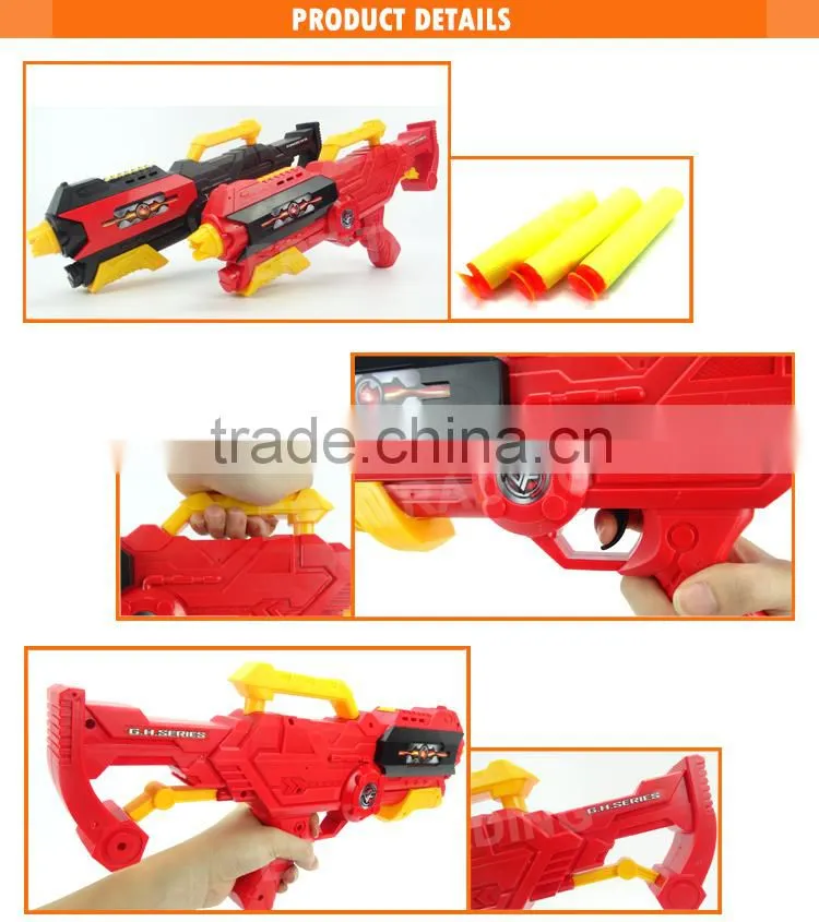 2015 Brand new 2IN 1 kids plastic soft air toy gun with water bullet