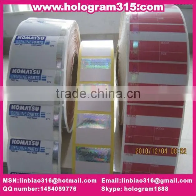 Hot sale warranty VOID tamper evident hologram sticker, original VOID sticker printing
