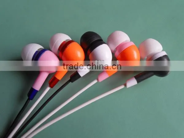 Cheap and hot selling 3.5mm stereo cute in-ear disposable earphone&earpod