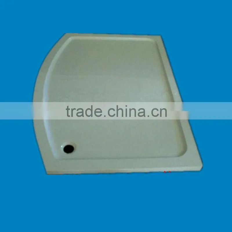 round solid surface shower tray
