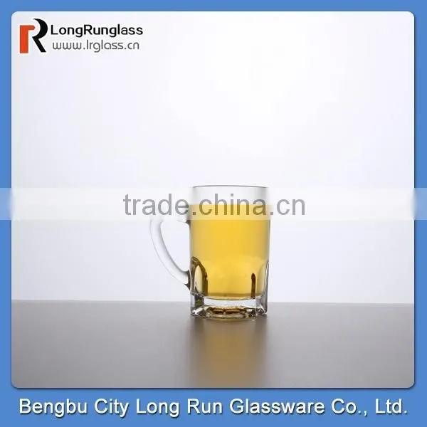 LongRun 113ml high white special design shot drinking glass with handle
