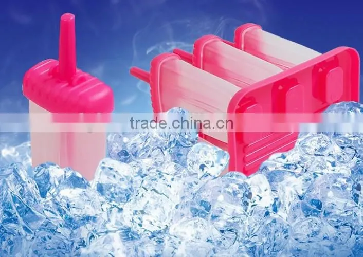 Ice Pop Molds Maker, Set of 6, Pink, BPA Free