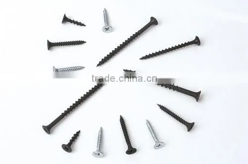 Drywall screw black phosphated