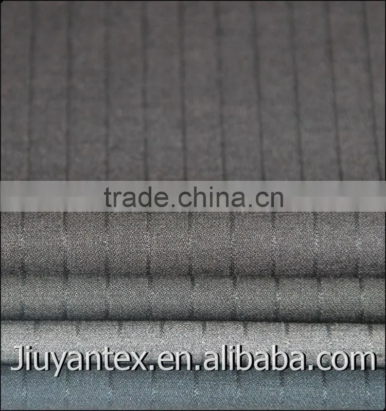 Super wool cashmere trw stripe woven Shrink-Resistant England style high quality men suiting fabric with customized selvedge