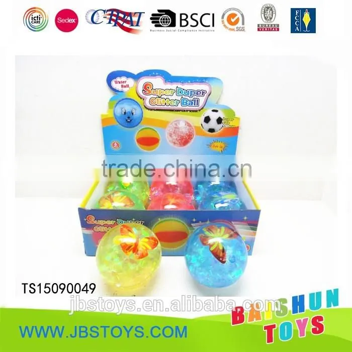 6PCS 10CM FLASHING BOUNCING BALL