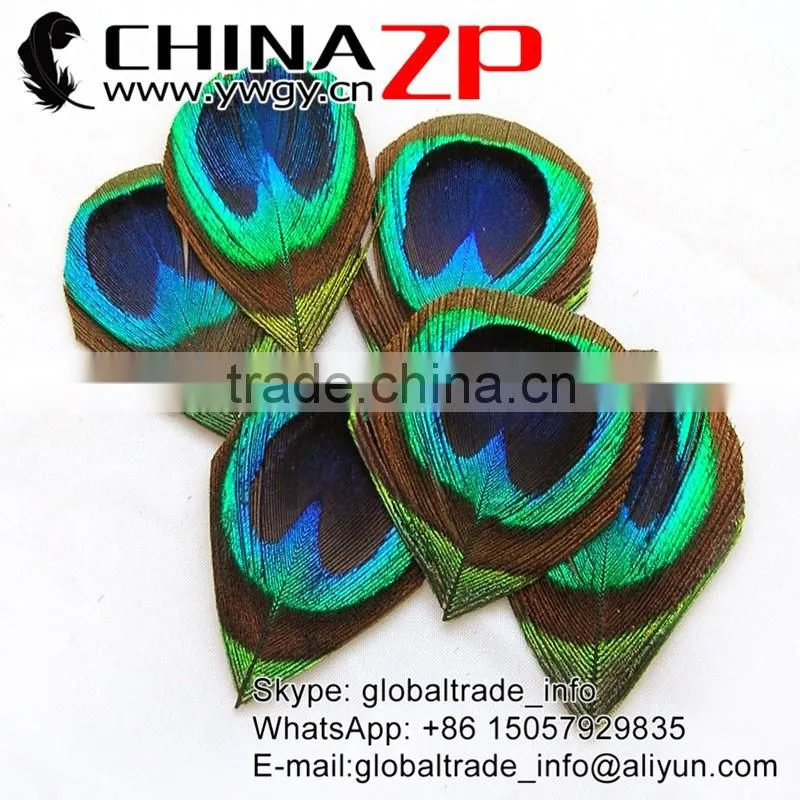 Wholesale handmade trimmed Big Natural Peacock eye Feathers