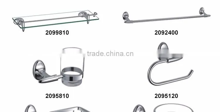 wholesale clear glass single tier zinc alloy corner shelf