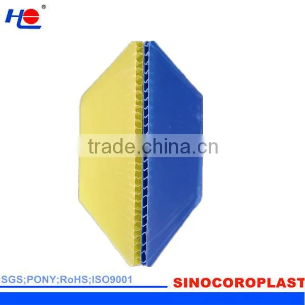 eco-friendly and construction flute polypropylene plastic sheet