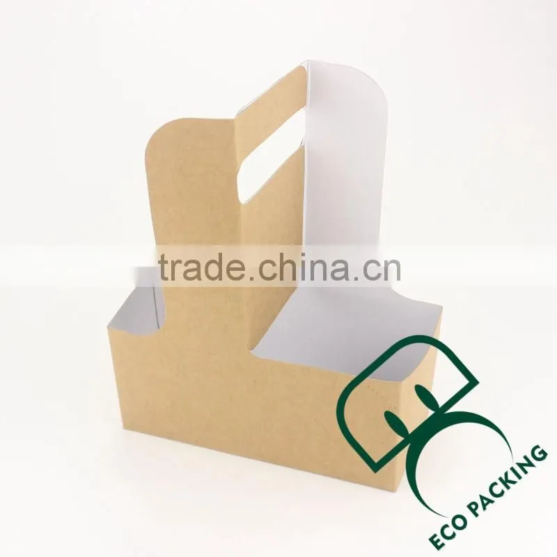 paper board take away 4 cups coffee cup tray