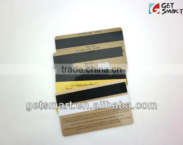 Latest Beautiful Card!! Best Quality SGS Approval Gold Silk-Screen Printing Magnetic Strip PVC Business Card