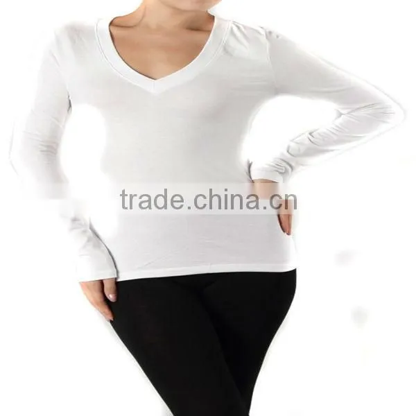 Womens V-Neck plain T-Shirts