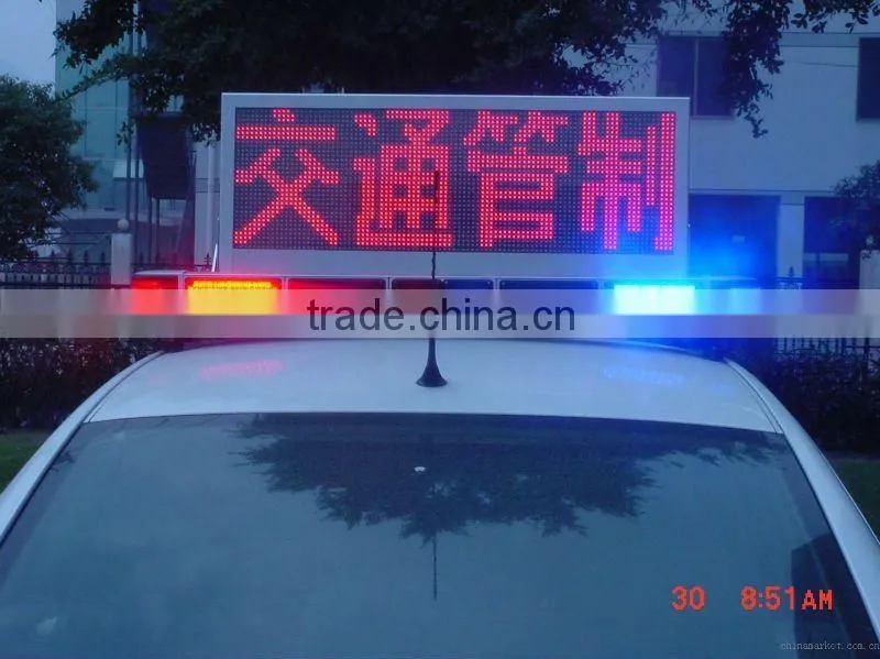Advertising outdoor waterproof car taxi roof top signs leds