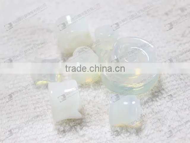 Natural semi precious stone ear plugs