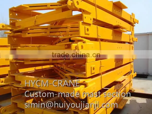 High quality Accurate dimension custom-made tower crane mast section for construction