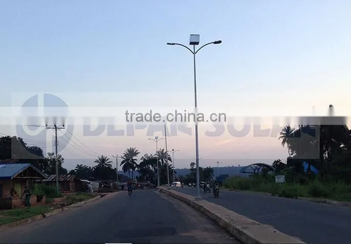 6m Polygon Solar Street Light Pole -hot dip galvanized lamp post, lamp column