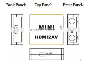 1080p MINI HDMI TO AV CONVERTER support PAL/NTSC hdmi to av converter price in india