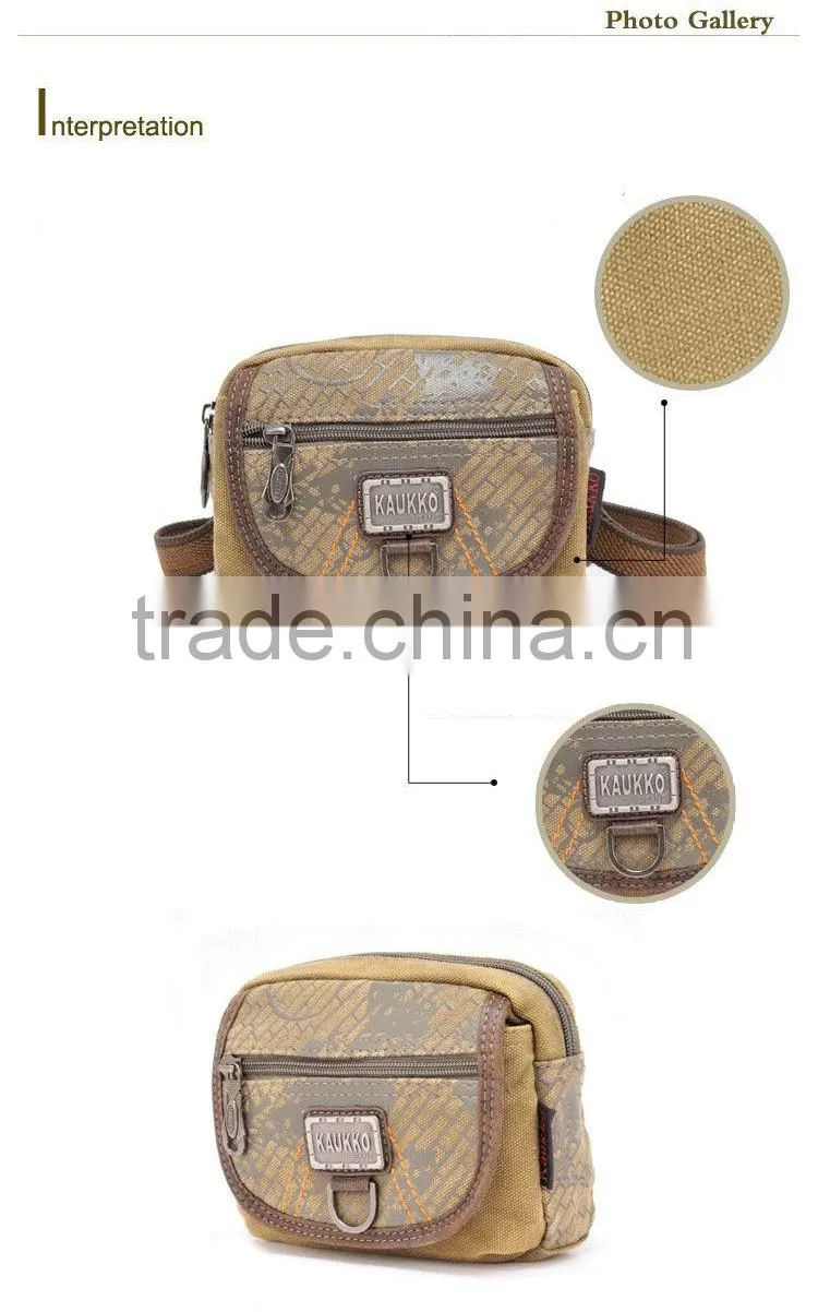 2015 Messenger Bag Style Unisex Canvas Waist Sing Bags