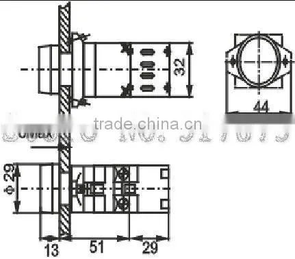 illuminated momentary push button switches,KD39A-11D,NO+NC