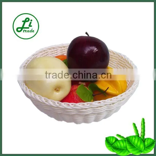 small black plastic weave basket