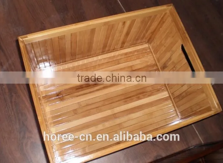 hot selling 100% bamboo square household storage basket