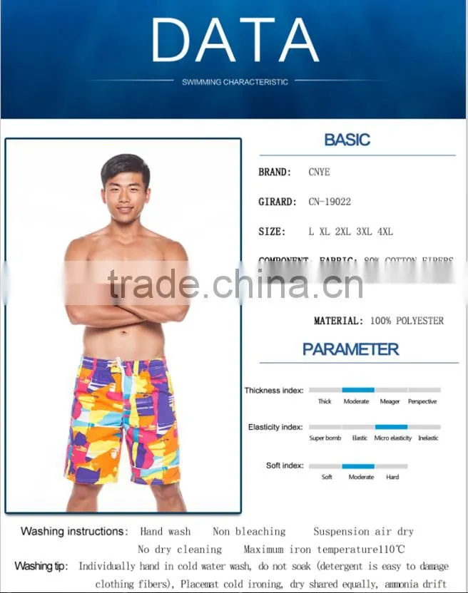 CNYE New Arrival Multi Choices Classical Beach Sexy Mens Swimwear